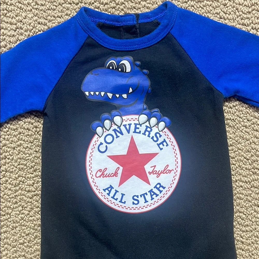 Converse Blue and Black one piece outfit size 6 months